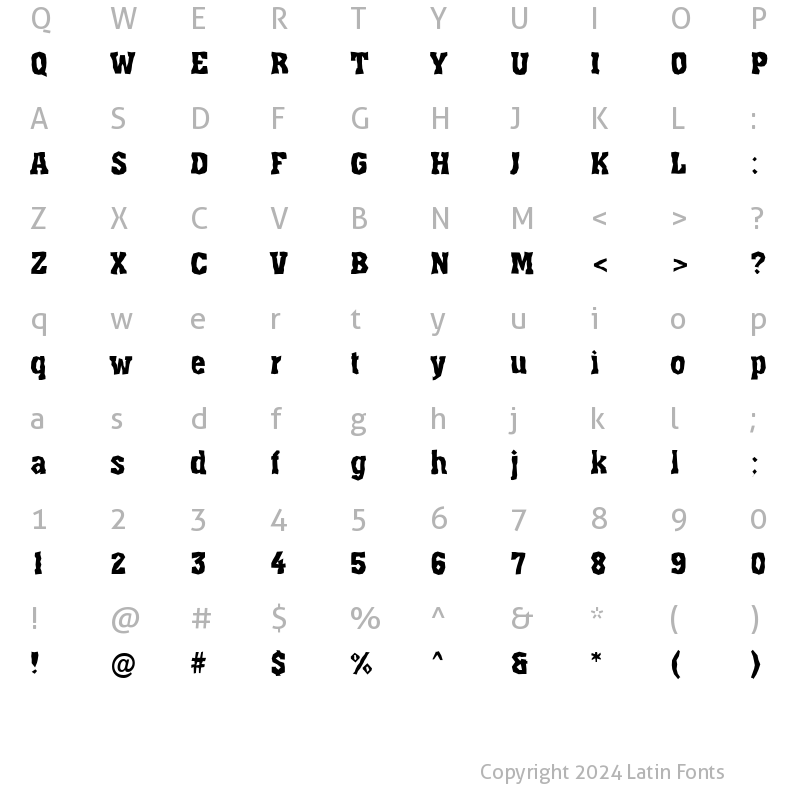 Character Map of a_AssuanBrk Medium