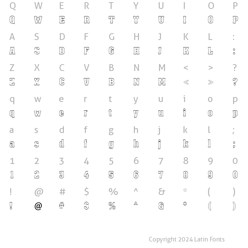 Character Map of a_AssuanOtl Medium