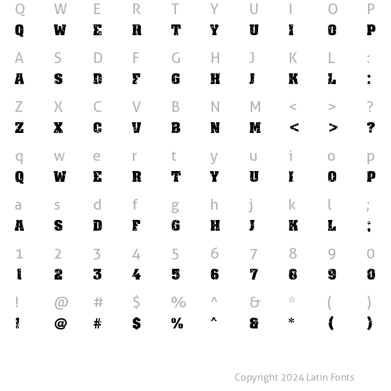 Character Map of a_AssuanTitulStrDst Bold