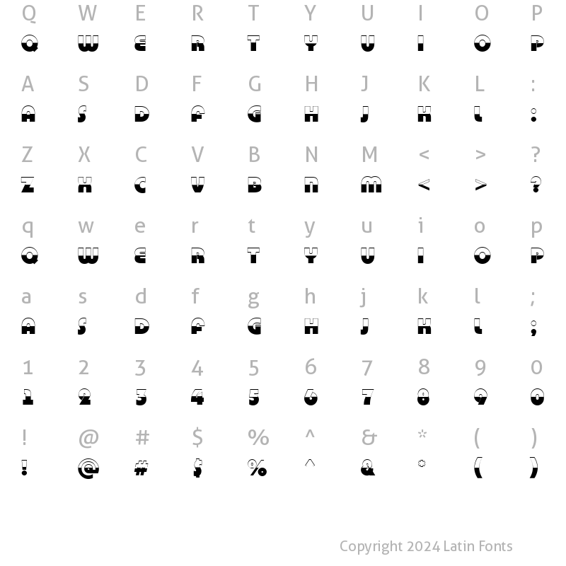 Character Map of a_BighausTitulB&W Regular