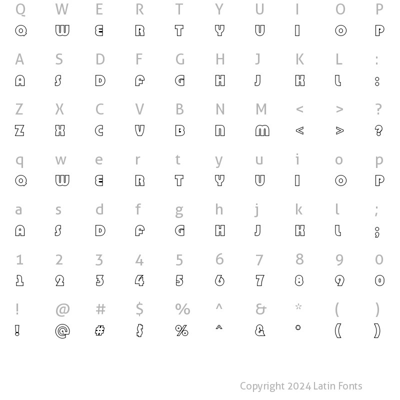 Character Map of a_BighausTitulOtl Regular