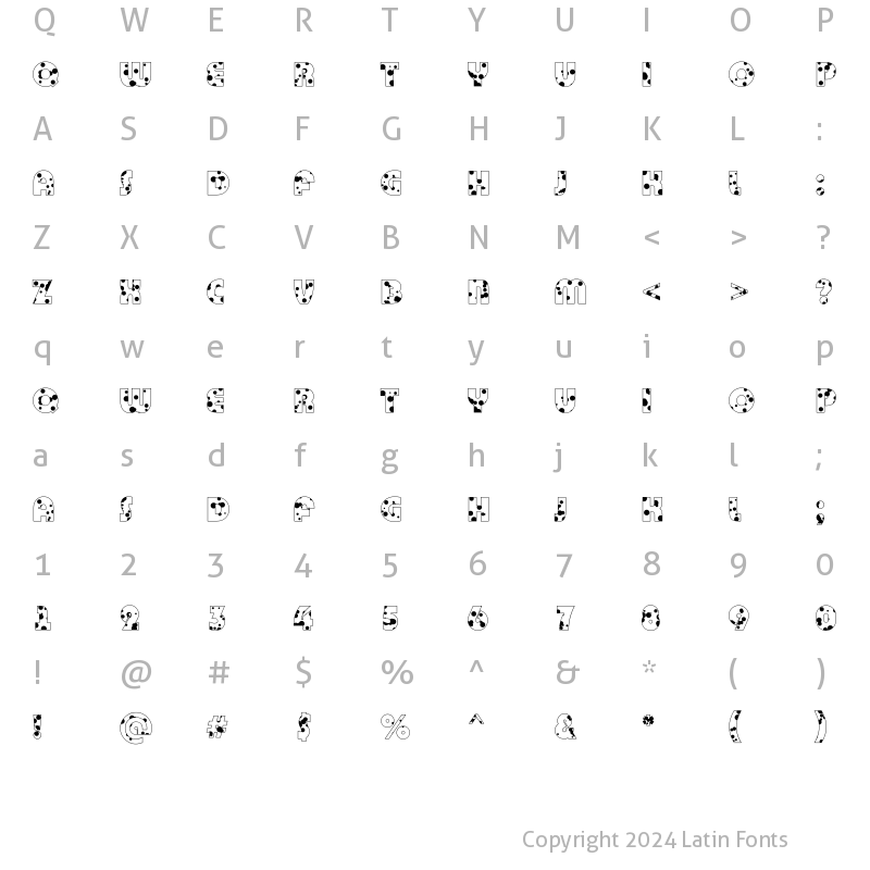 Character Map of a_BighausTitulOtlDr Regular