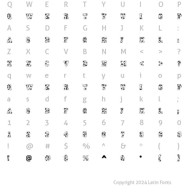 Character Map of a_CampusSpots Regular