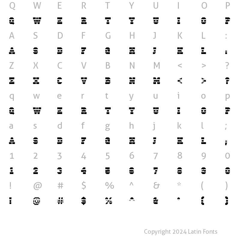 Character Map of a_CampusStrip Regular