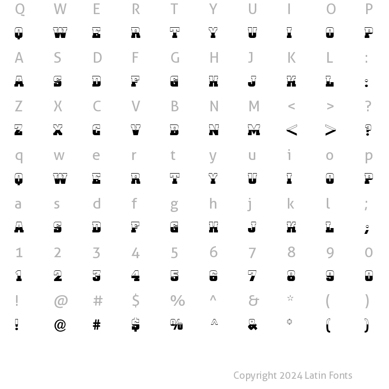 Character Map of a_CityNovaTitulB&W Bold