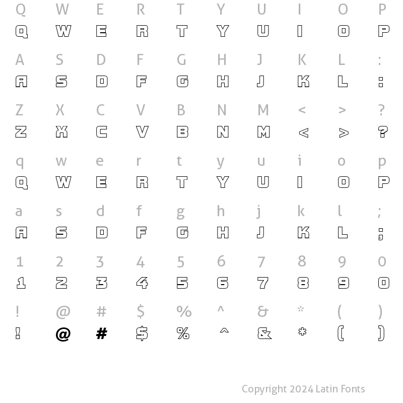 Character Map of a_ConceptoTitulOtl Medium