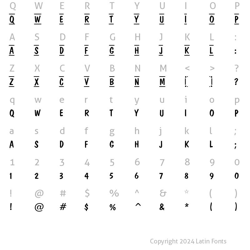 Character Map of a_DomInoTitulDcFrCmb Normal