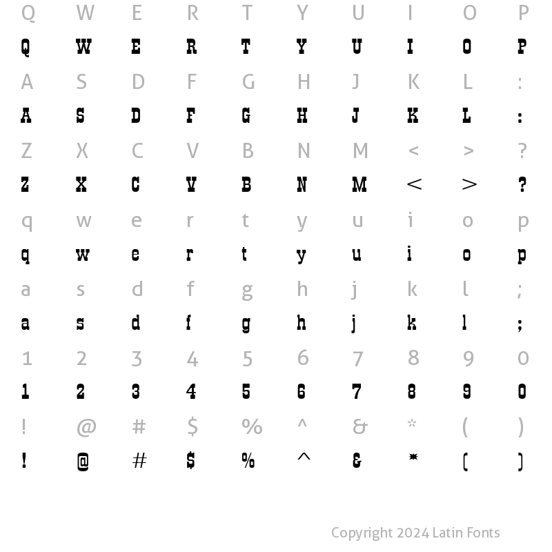 Character Map of a_GildiaExp Regular