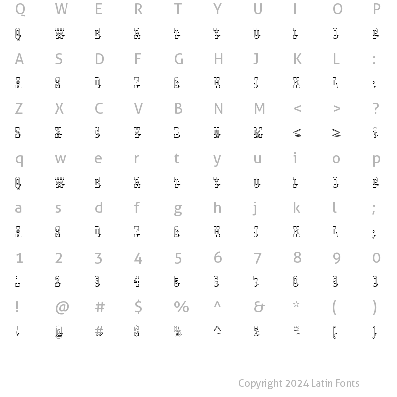 Character Map of a_GildiaTitul3DSh Regular