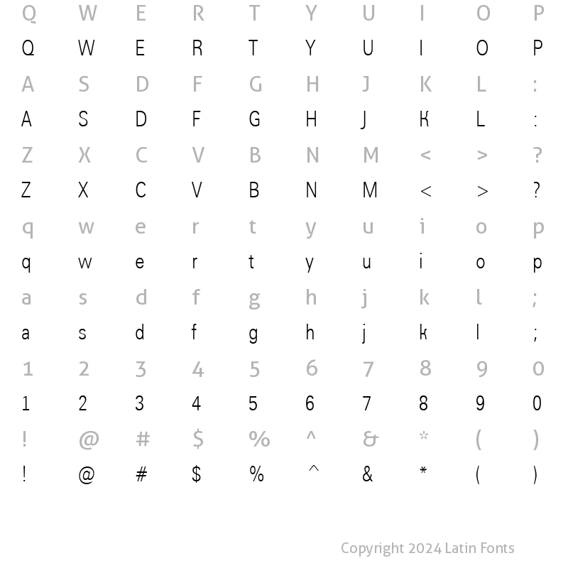 Character Map of a_GroticLtNr Normal