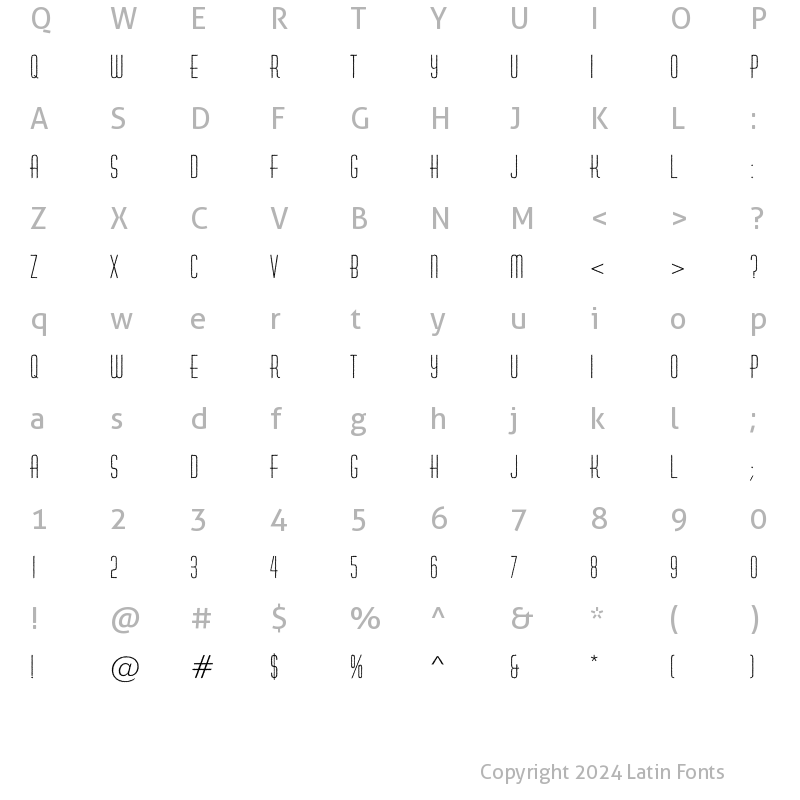 Character Map of a_HuxleyRough Regular