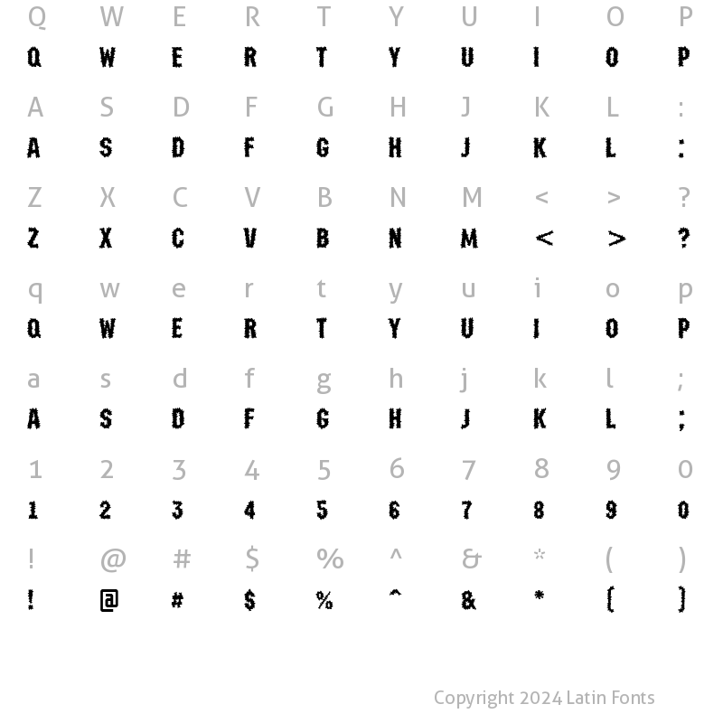 Character Map of a_MachinaNovaBrk Medium