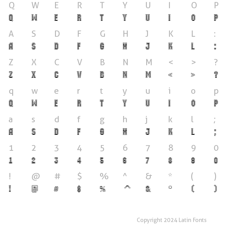 Character Map of a_MachinaOrtoMltGr Bold