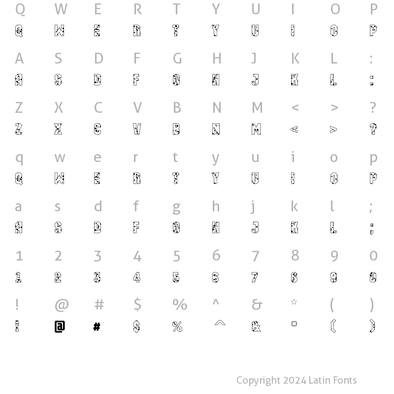 Character Map of a_MachinaOrtoSpt Regular