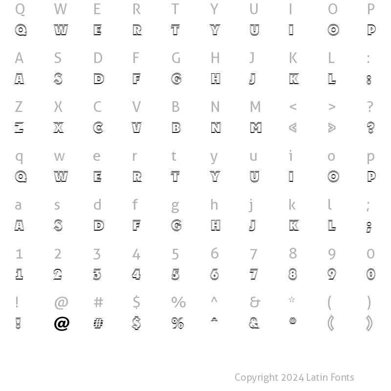 Character Map of a_PlakatTitul2Otl ExtraBold