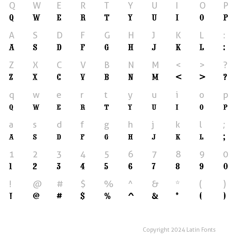 Character Map of a_PresentumCpsNr Regular