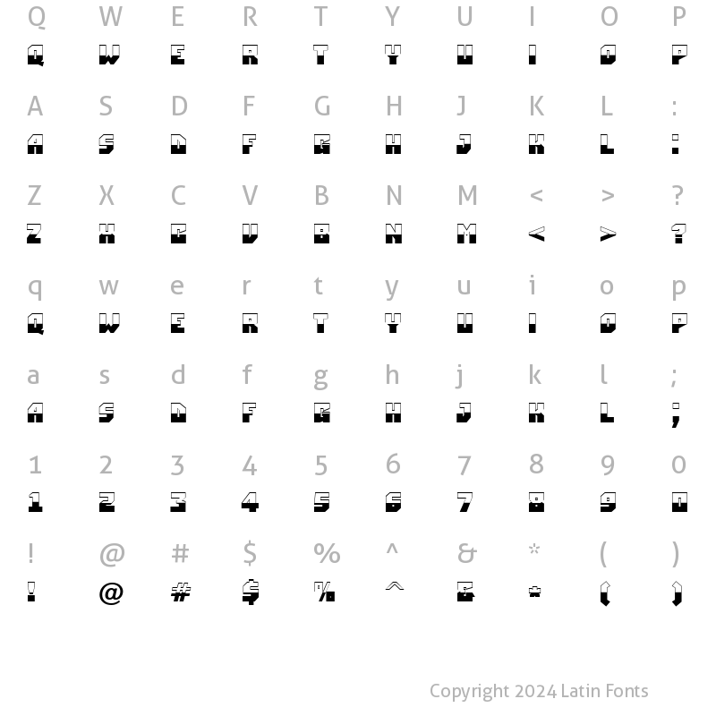 Character Map of a_SimplerB&W Bold