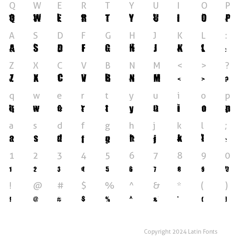 Character Map of Beast Impacted Beast Impacted