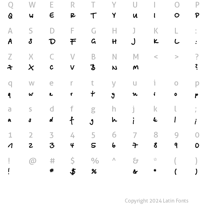 Character Map of BetinaScriptExtraC Regular