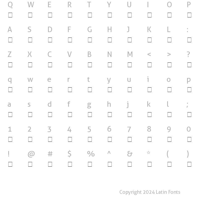 Character Map of BrushScript Regular