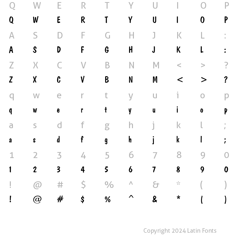 Character Map of Domkrat Normal