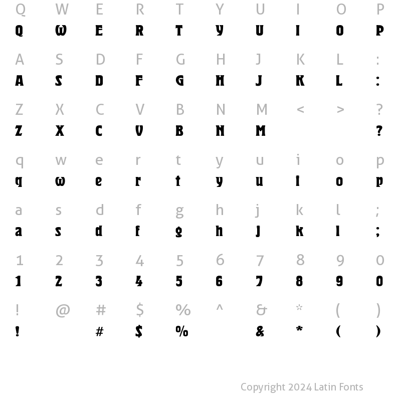 Character Map of HeroldC Bold