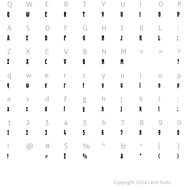 Character Map of HeroldC Regular