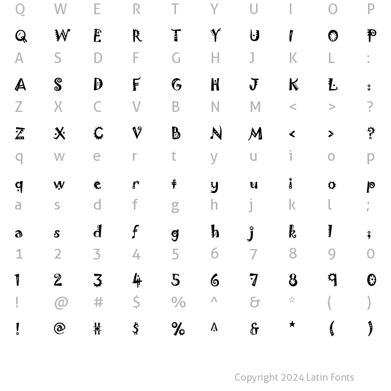 Character Map of Jokerman Regular