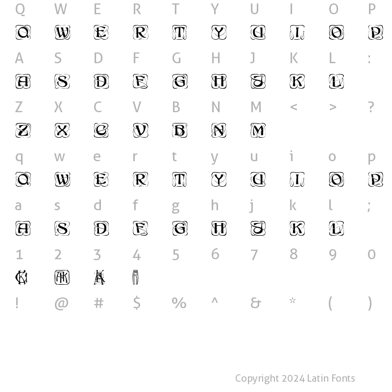 Character Map of Konanur Regular