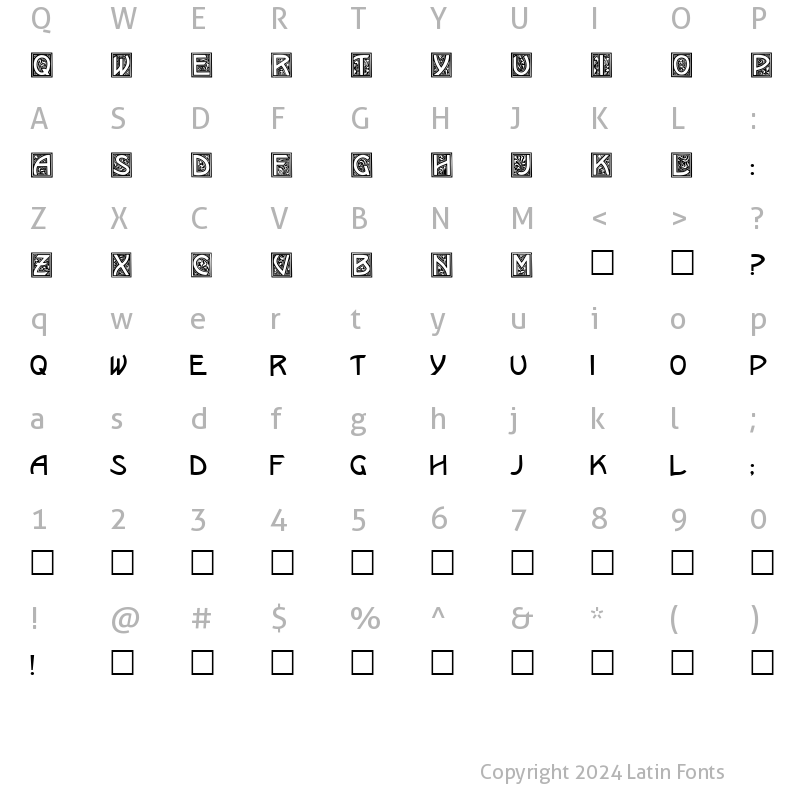 Character Map of Kramer Regular