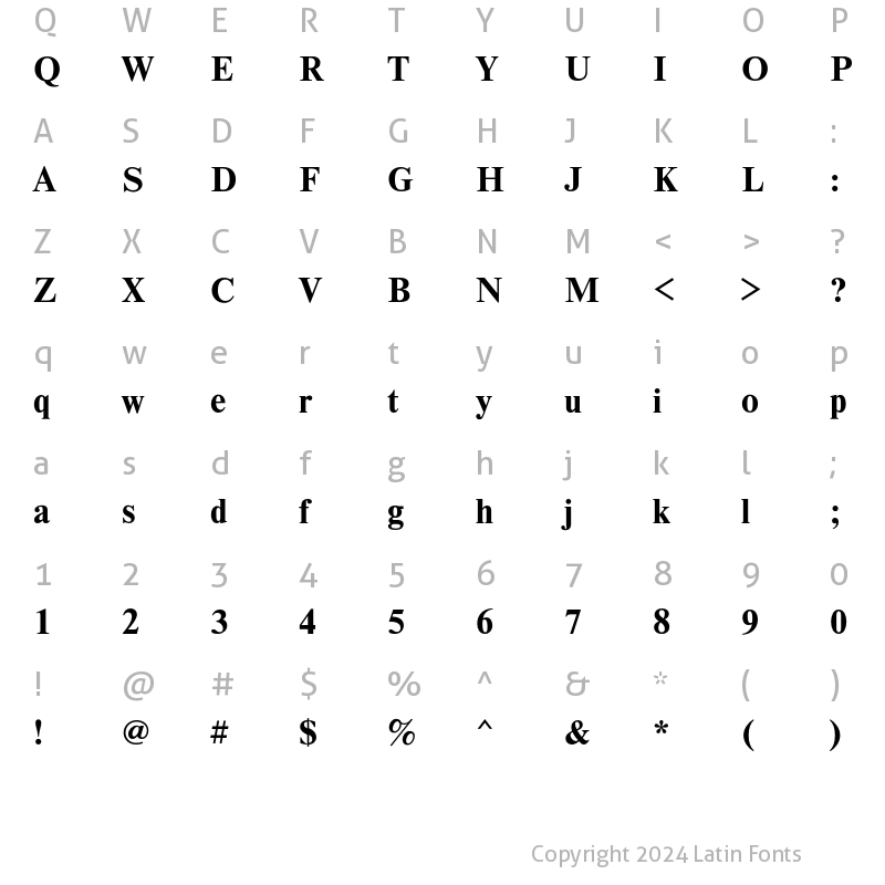 Character Map of NewtonC Bold