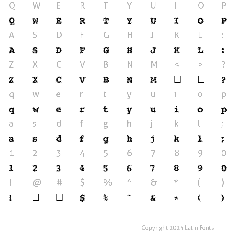 Character Map of See Regular