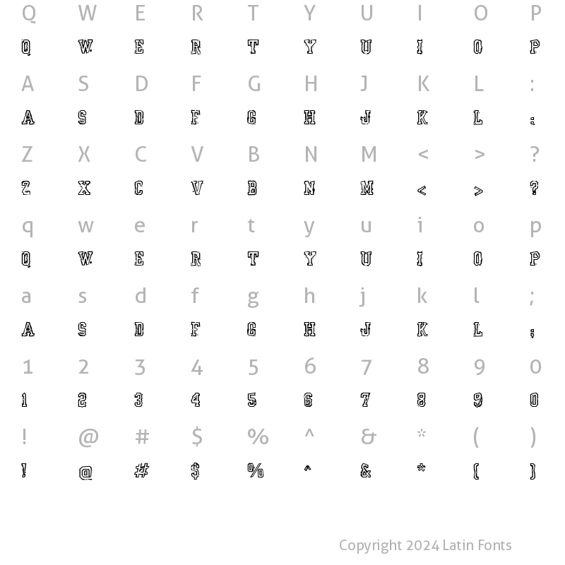 Character Map of YrBkMess Mess